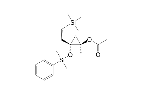 2-[DIMETHYL-(PHENYL)-SILYLOXY]-1-METHYL-2-[(Z)-2-(TRIMETHYLSILYL)-ETHENYL]-CYCLOPROPYL-ACETATE