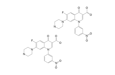 1-(3-NITROPHENYL)-6-FLUORO-7-PIPERAZINYL-4-OXO-1,4-DIHYDRO-QUINOLINE-3-CARBOXYLIC-ACID