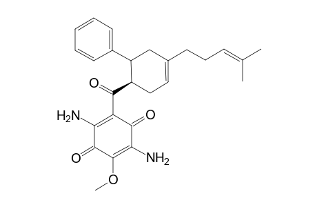 (R)-3,6-Diamino-1-{[6'-phenyl-4'-(4"-methylpent-3"-enyl)cyclohex-3'-enyl]carbonyl}-4-methoxy-2,5-benzoquinone