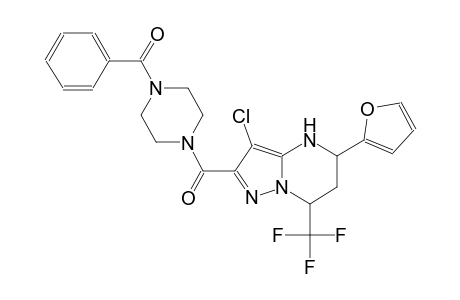 2-[(4-benzoyl-1-piperazinyl)carbonyl]-3-chloro-5-(2-furyl)-7-(trifluoromethyl)-4,5,6,7-tetrahydropyrazolo[1,5-a]pyrimidine