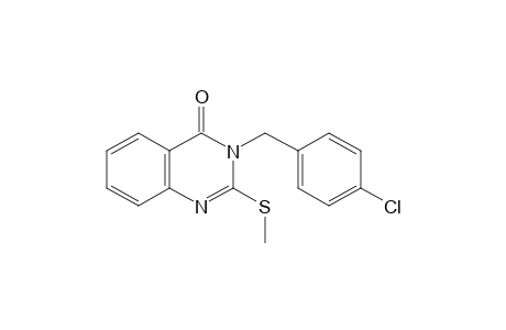 3-(p-CHLOROBENZYL)-2-(METHYLTHIO)-4(3H)-QUINAZOLINONE