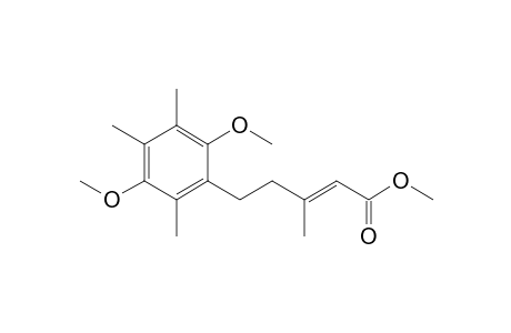 (E)-5-(2,5-dimethoxy-3,4,6-trimethyl-phenyl)-3-methyl-pent-2-enoic acid methyl ester
