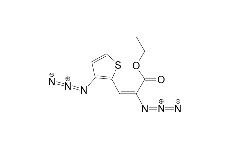 3-Azido-2-[2-(ethoxycarbonyl)-2-azidoethenyl]thiophene