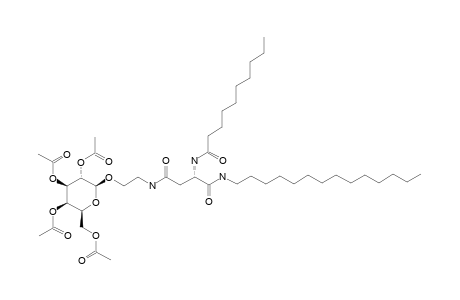 N(4)-[2-O-(2,3,4,6-TETRA-O-ACETYL-BETA-D-GALACTOPYRANOSYL)-ETHYL]-N(2)-DECANOYL-L-ASPARAGINE-TETRADECYLAMIDE