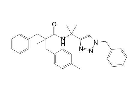2-Benzyl-N-(2-[1-benzyl-1H-1,2,3-triazol-4-yl]propan-2-yl)-2-methyl-3-(p-tolyl)propanamide