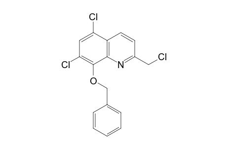 8-(benzyloxy)-2-(chloromethyl)-5,7-dichloroquinoline