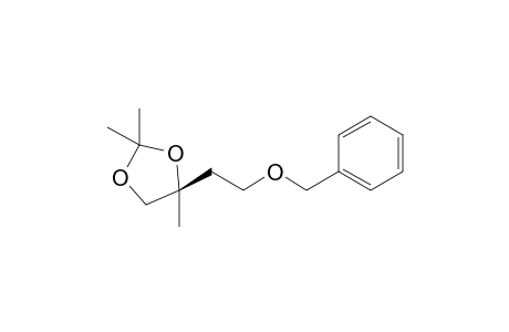 (S)-2,2,4-Trimethyl-4-[2-(phenylmethoxy)ethyl]-1,3-dioxolane,3-dioxane