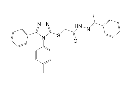 acetic acid, [[4-(4-methylphenyl)-5-phenyl-4H-1,2,4-triazol-3-yl]thio]-, 2-[(E)-1-phenylethylidene]hydrazide