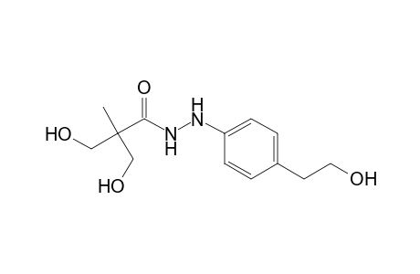 Propanoic acid, 3-hydroxy-2-(hydroxymethyl)-2-methyl-, 2-[4-(2-hydroxyethyl)phenyl]hydrazide