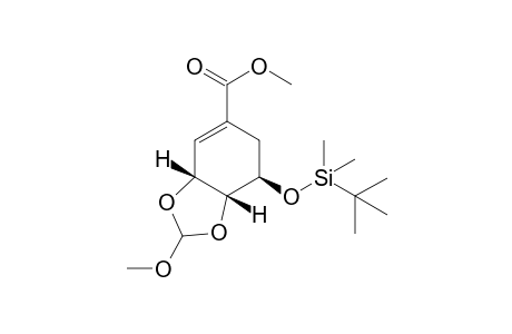 Methyl (3R,4R,5R)-5-((tert-Butyl)dimethylsilyloxy]-3,4-[(methoxymethylene)dioxy]cyclohex-1-ene-1-carboxylate