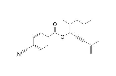 4-Cyanobenzoic acid, 2,6-dimethylnon-1-en-3-yn-5-yl ester
