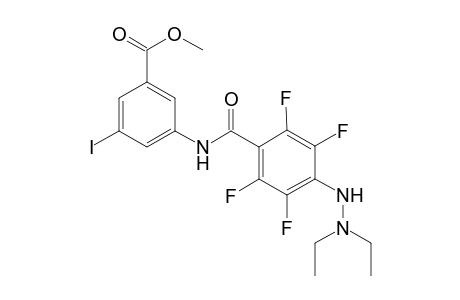 Methyl 5-Iodo-3-[4-(N-Diethylhydrazo)-2,3,5,6-tetrafluorobenzamido]benzoate