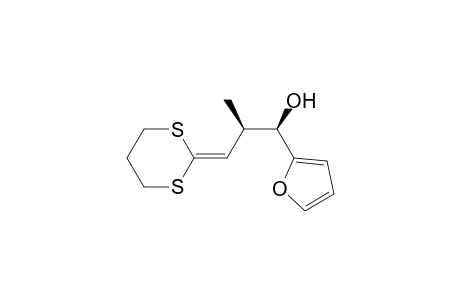 2-Furanmethanol, .alpha.-[2-(1,3-dithian-2-ylidene)-1-methylethyl]-, (R*,R*)-