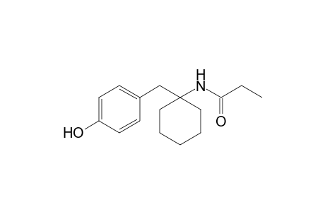 N-[1-(4-hydroxybenzyl)cyclohexyl]propanamide