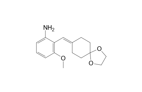2-(1,4-dioxaspiro[4.5]decan-8-ylidenemethyl)-3-methoxy-aniline