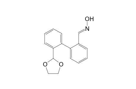 [1,1'-Biphenyl]-2-carboxaldehyde, 2'-(1,3-dioxolan-2-yl)-, oxime