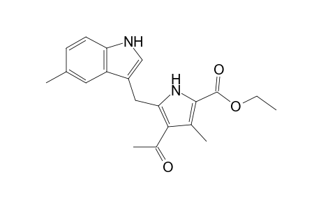 4-Acetyl-3-methyl-5-[(5-methyl-1H-indol-3-yl)methyl]-1H-pyrrole-2-carboxylic acid ethyl ester
