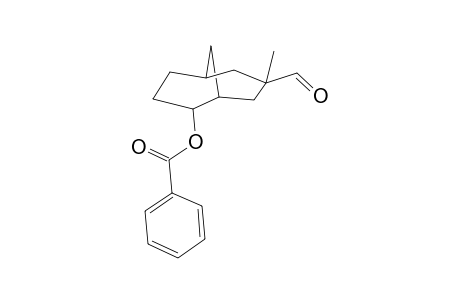 Bicyclo[3.3.1]nonane-3-carboxaldehyde, 6-(benzoyloxy)-3-methyl-, (3-endo,6-exo)-(.+-.)-