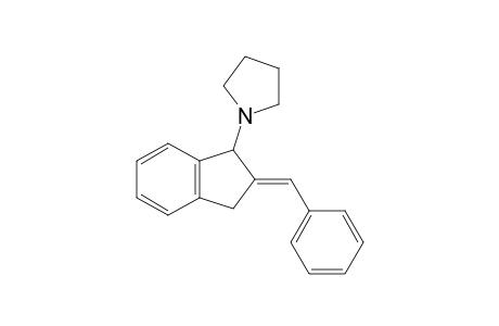 Pyrrolidine, 1-[2,3-dihydro-2-(phenylmethylene)-1H-inden-1-yl]-, (E)-