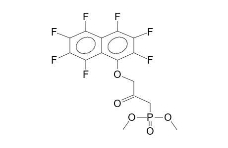 O,O-DIMETHYL-2-OXO-3-(HEPTAFLUORO-1-NAPHTHYLOXY)PROPYLPHOSPHONATE
