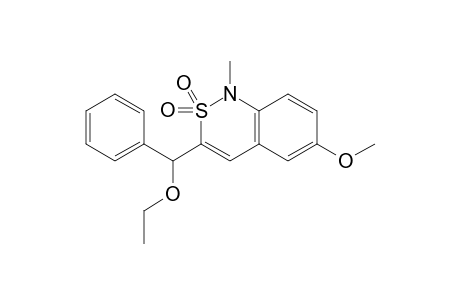 3-(Ethoxy-phenyl-methyl)-6-methoxy-1-methyl-1H-benzo[c][1,2]thiazine 2,2-dioxide