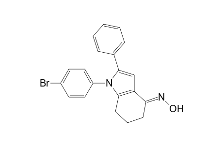 4H-Indol-4-one, 1-(4-bromophenyl)-1,5,6,7-tetrahydro-2-phenyl-, oxime