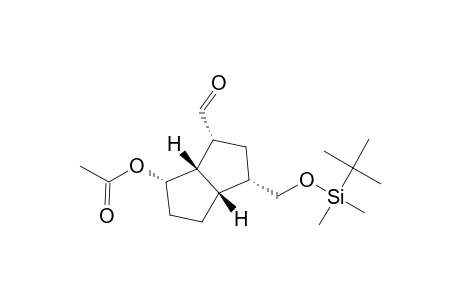 1-Pentalenecarboxaldehyde, 6-(acetyloxy)-3-[[[(1,1-dimethylethyl)dimethylsilyl]oxy]methyl]octahydro-, (1.alpha.,3.alpha.,3a.beta.,6.alpha.,6a.beta.)-(.+-.)-