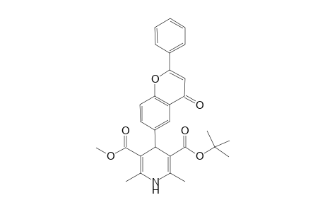 t-Butyl methyl 1,4-dihydro-2,6-dimethyl-4-(2'-phenyl-4H-[1']benzopyran-4'-oxo-6'-yl)-3,5-pyridinedicarboxylate
