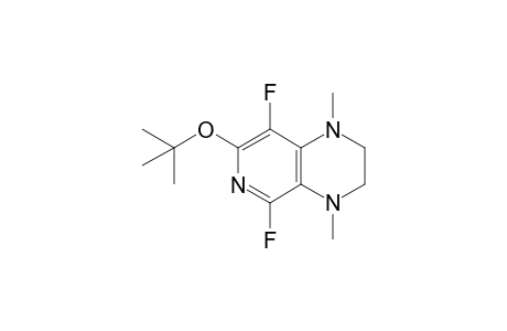 5,8-bis(fluoranyl)-1,4-dimethyl-7-[(2-methylpropan-2-yl)oxy]-2,3-dihydropyrido[3,4-b]pyrazine