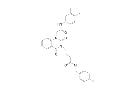 4-(1-[2-(3,4-dimethylanilino)-2-oxoethyl]-2,4-dioxo-1,4-dihydro-3(2H)-quinazolinyl)-N-(4-methylbenzyl)butanamide