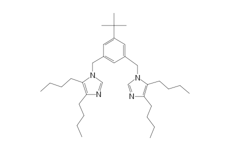 4,5-dibutyl-1-[3-tert-butyl-5-[(4,5-dibutylimidazol-1-yl)methyl]benzyl]imidazole