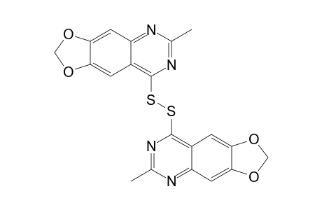 Bis(2-methyl-6,7-methylenedioxyquinazolin-4-yl) disulfide