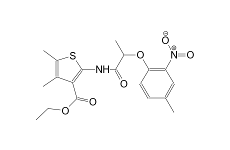 ethyl 4,5-dimethyl-2-{[2-(4-methyl-2-nitrophenoxy)propanoyl]amino}-3-thiophenecarboxylate