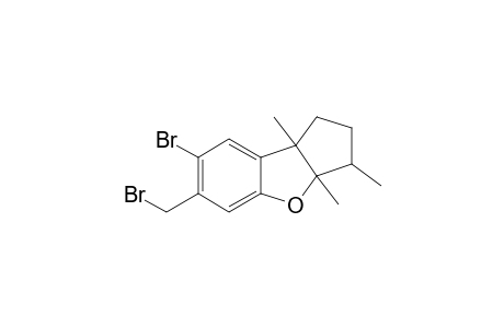 7-Bromo-6-bromomethyl-2,3,3a,8b-tetrahydro-3,3a,8b-trimethyl-1H-cyclopenta[b]benzofuran