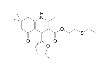 3-quinolinecarboxylic acid, 1,4,5,6,7,8-hexahydro-2,7,7-trimethyl-4-(5-methyl-2-furanyl)-5-oxo-, 2-(ethylthio)ethyl ester