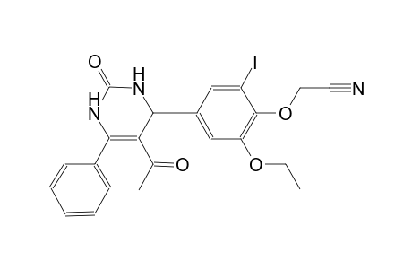 [4-(5-acetyl-2-oxo-6-phenyl-1,2,3,4-tetrahydro-4-pyrimidinyl)-2-ethoxy-6-iodophenoxy]acetonitrile