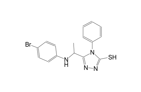 5-[1-(4-bromoanilino)ethyl]-4-phenyl-4H-1,2,4-triazol-3-yl hydrosulfide