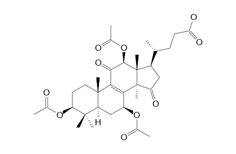 TRI-O-ACETYL-LUCIDENIC-ACID-C;3-BETA,7-BETA,12-BETA-TRIACETOXY-4,4,14-ALPHA-TRIMETHYL-11,15-DIOXO-5-ALPHA-CHOL-8-EN-24-OIC-ACID