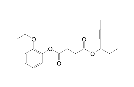 Succinic acid, hex-4-yn-3-yl 2-isopropoxyphenyl ester