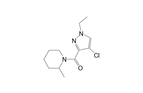 1-[(4-chloro-1-ethyl-1H-pyrazol-3-yl)carbonyl]-2-methylpiperidine