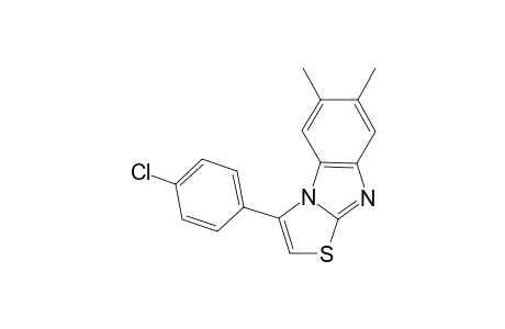 Thiazolo[3,2-a]benzimidazole, 3-(4-chlorophenyl)-6,7-dimethyl-