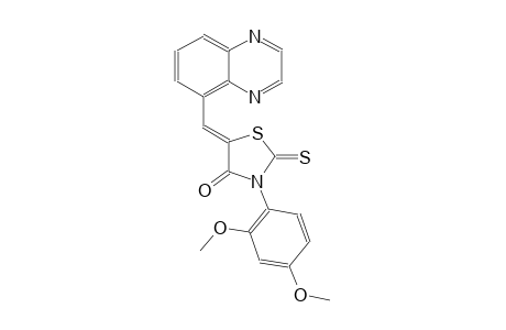 4-thiazolidinone, 3-(2,4-dimethoxyphenyl)-5-(5-quinoxalinylmethylene)-2-thioxo-, (5Z)-