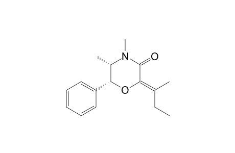(Z,5S,6R)-4,5-dimethyl-2-(1-methylpropylidene)-6-phenylmorpholin-3-one