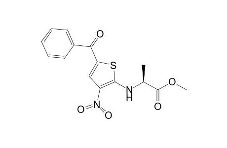 (2S)-Methyl 2-[(5-benzoyl-3-nitro-2-thienyl)amino]propionate