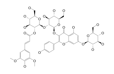 KAEMPFEROL-3-O-BETA-D-[2E-SINAPOYL-BETA-D-GLUCOPYRANOSYL-(1->2)-GLUCOPYRANOSIDE]-7-O-BETA-D-GLUCOPYRANOSIDE