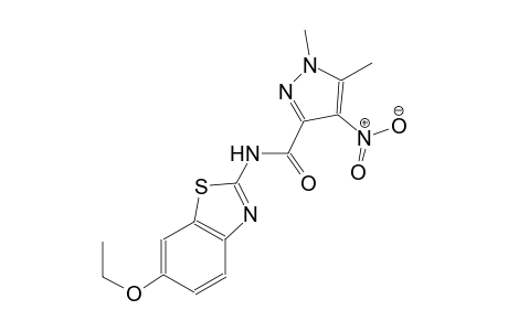 N-(6-ethoxy-1,3-benzothiazol-2-yl)-1,5-dimethyl-4-nitro-1H-pyrazole-3-carboxamide