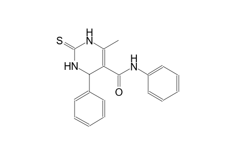 6-methyl-N,4-diphenyl-2-thioxo-1,2,3,4-tetrahydro-5-pyrimidinecarboxamide
