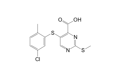 5-[(5-chloro-o-tolyl)thio]-2-(methylthio)-4-pyrimidinecarboxylic acid