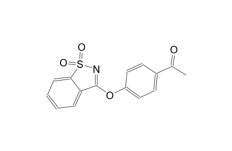 1-{4-[(1,1-dioxido-1,2-benzisothiazol-3-yl)oxy]phenyl}ethanone