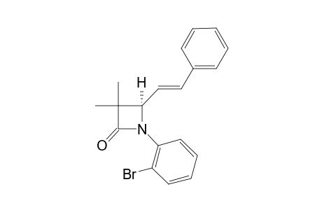 (+-)-1-(2-Bromophenyl)-3,3-dimethyl-4(E)-strylazetidin-2-one